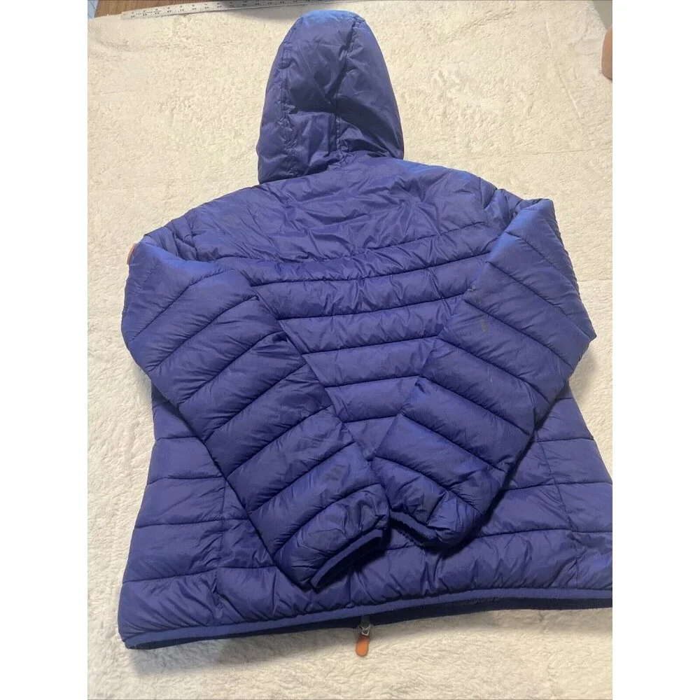 Save the Duck "Lucas" Nylon Puffer Jacket Blue Size 3-L Younth - Picture 6 of 14